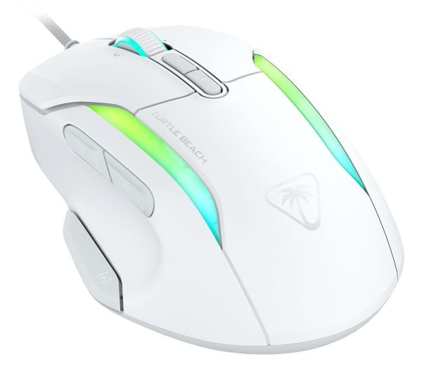 Turtle Beach Kone II, Høyre hendt, Optisk, USB Type-A, 26000 DPI, Hvit