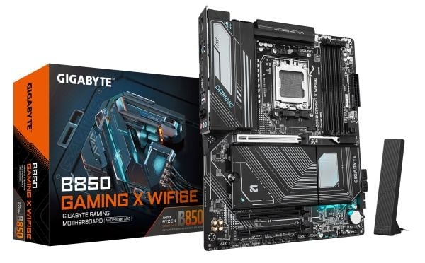 Gigabyte B850 GAMING X WIFI6E - Hovedkort - ATX - Socket AM5 - AMD B850 Chipset - USB-C 3.2 Gen 2x2, USB-C 3.2 Gen2, USB 3.2 Gen 2, USB 3.2 Gen 1 -...