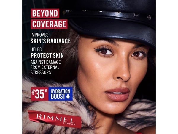 Rimmel Lasting Finish, Pumpe flaske, Krem, Lysnende, Fuktighetsgivende, Beskyttelse, Medium, Nøytral, Beige
