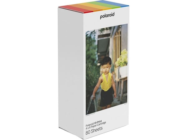 Polaroid Hi-Print 4x6 papirkassett 80 ark, 10x15 cm, 4x6", 80 ark, Polaroid Hi·Print 4x6, 1 stk, Kasse