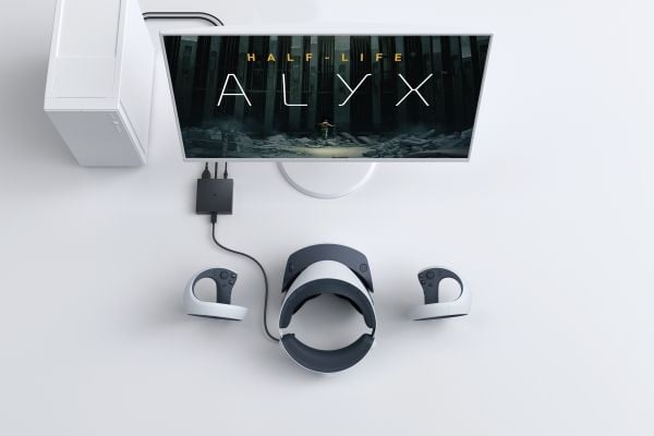 Sony PlayStation VR2 PC Adapter - Adapterkabel - USB-C hunn til USB, DisplayPort - svart