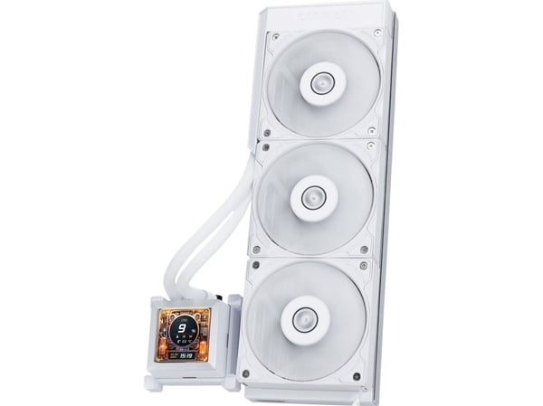 Lian Li HydroShift LCD 360S - Væskekjølesystem for prosessor - sidefeste - (for: LGA1700, AM4, AM5) - 120 mm - hvit