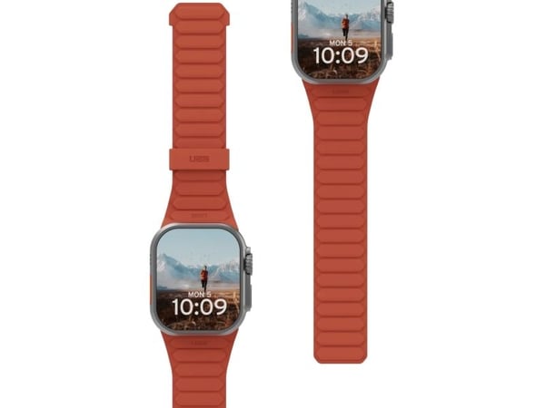 Urban Armor Gear 194161117291, Klokkereim, Apple, Watch Series 1-3 42mm, Series 4-6 & SE 44mm, Series 7-9 45mm, Ultra 1-2 49mm., Silikon