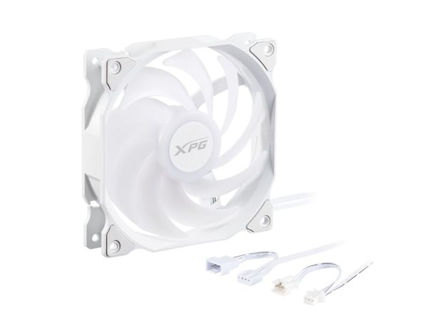 XPG VENTO R 120 ARGB PWM, vifte, 12 cm, 300 rpm, 1650 rpm, 62,33 CFM, hvit
