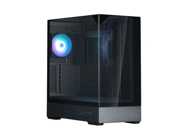 Zalman P40 Prism - Mid tower - ATX - sidepanel med vindu (herdet glass) - ingen strømforsyning (ATX) - svart - USB/lyd