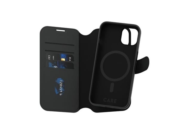 CARE by PanzerGlass Tango - Flipdeksel for mobiltelefon - 2-i-1 lommebok - termoplastisk polyuretan (TPU), polyuretan (PU) - for Apple iPhone 14