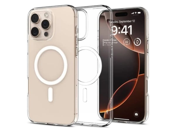Spigen Liquid Crystal MagFit, Suojus, Apple, iPhone 16 Pro Max, 17,5 cm (6.9"), Läpinäkyvä
