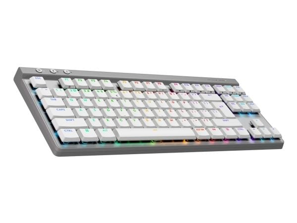 Logitech G G515 - Tastatur - LIGHTSPEED - TKL - bakgrunnsbelyst - trådløs - 2.4 GHz, Bluetooth, USB - QWERTY - US International - tastsvitsj: GL Ta...