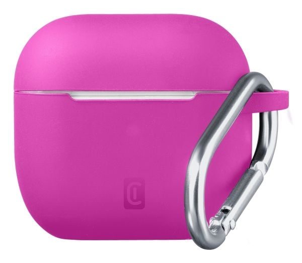 Airpods 4 ladeveske Cellular Line Bounce, silikon, rosa