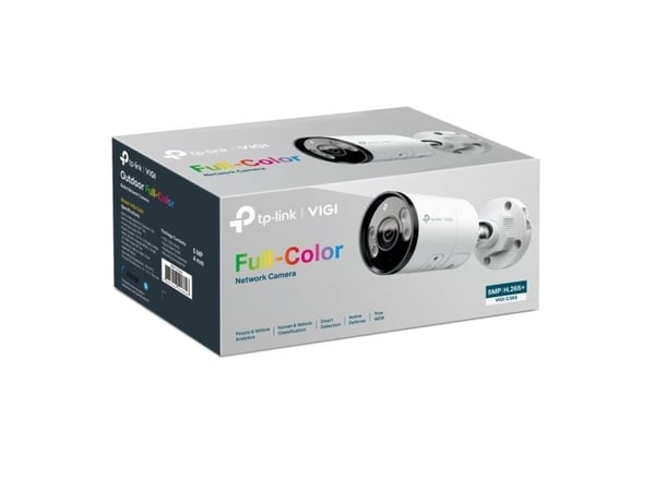 TP-Link VIGI C355, IP-sikkerhetskamera, Utendørs, Koblet med ledninger (ikke trådløs), 120 dB, CE, NTRA, VCCI, KC, BSMI, FCC, IC, Vegg