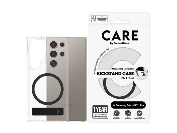 CARE by PanzerGlass - Baksidedeksel for mobiltelefon - termoplast-polyuretan (TPU), polykarbonat, aluminiumslegering - gjennomsiktig - for Samsung ...