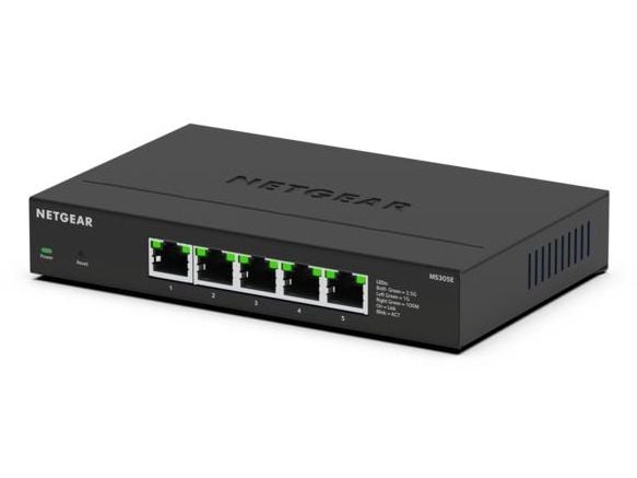 NETGEAR 300 Series Plus - Switch - multi-gigabit - Styrt - 5 x 100/1000/2.5G - stasjonær, veggmonterbar