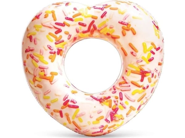 Intex oppblåsbar svømmering, donut hjerte, Intex, 94×89×25 cm