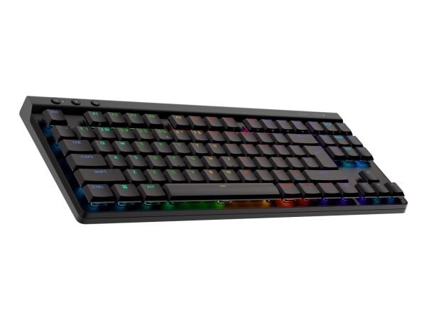 Logitech G G515 - Tastatur - LIGHTSPEED - TKL - bakgrunnsbelyst - trådløs - 2.4 GHz, Bluetooth, USB - QWERTY - US International - tastsvitsj: GL Ta...