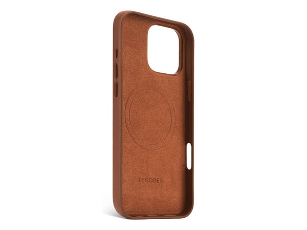 Decoded Leather Case, Suojus, Apple, iPhone 16 Pro Max, 17,5 cm (6.9"), Ruskea