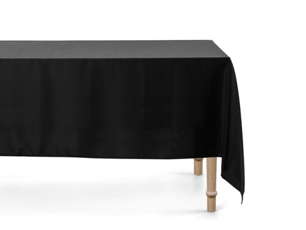 PartyDeco OBRU3-010, rektangulær, svart, duk, innendørs, 180 x 300 cm, 1 stk
