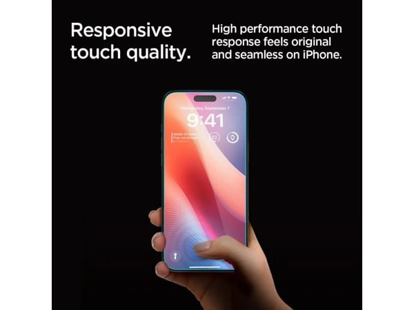 Spigen GLAS.tR Privacy HD, Apple, iPhone 16 Pro Max, Slagbestandig, Ripebestandig, Gjennomsiktig, 1 stykker