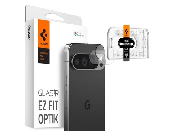 Spigen OSLONA APARATU SPIGEN OPTIK.TR ”EZ FIT” CAMERA PROTECTOR 2-PACK GOOGLE PIXEL 9 PRO CRYSTAL CLEAR