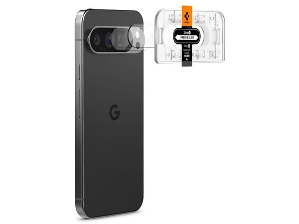 Spigen OSLONA APARATU SPIGEN OPTIK.TR ”EZ FIT” CAMERA PROTECTOR 2-PACK GOOGLE PIXEL 9 PRO CRYSTAL CLEAR