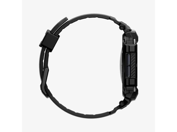 Spigen Rugged Armor Pro, Etui, Smartklokke, Svart, Apple, Apple Watch 10 (46mm), Termoplastisk polyuretan (TPU)