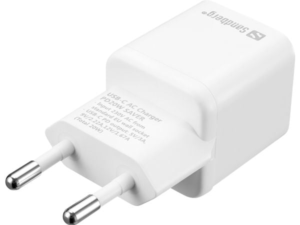 Sandberg SAVER - Strømadapter - 20 watt - 3 A - PD (USB-C)