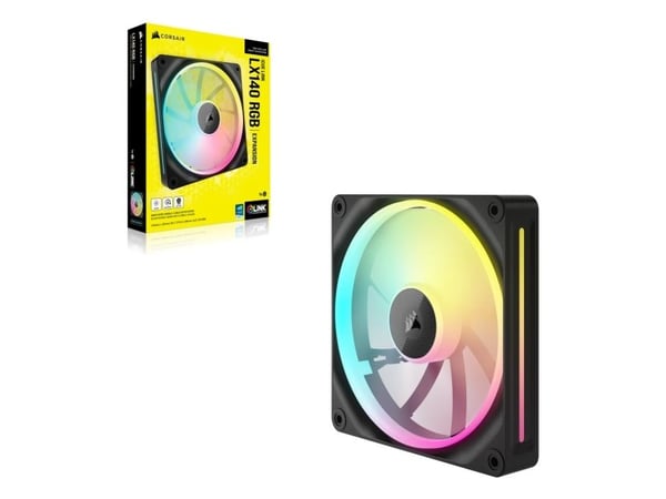CORSAIR iCUE Link LX140 RGB - Kabinettvifte - 140 mm - svart