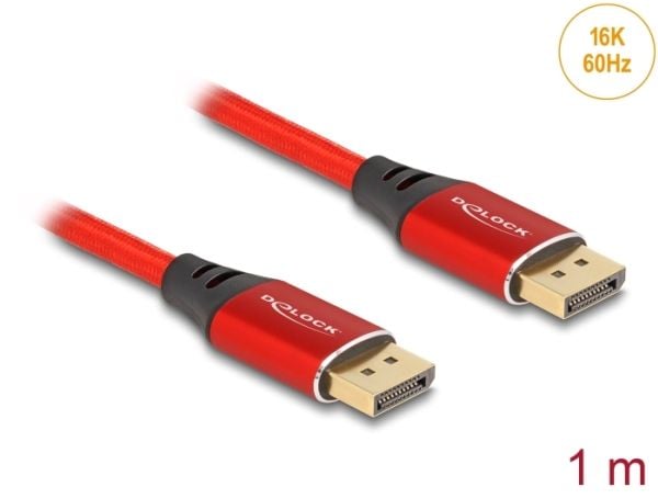 DeLOCK DisplayPort kaapeli 16K 60Hz, DisplayPort, DisplayPort
