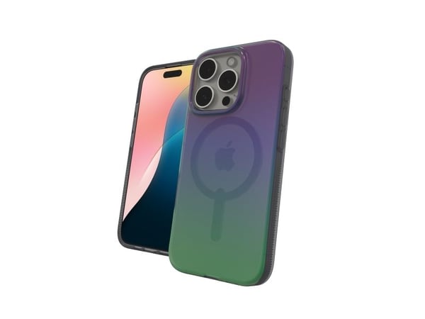 ZAGG Milan Snap - Bagsidecover til mobiltelefon - MagSafe-kompatibilitet - grafen - ravn fjeder - for Apple iPhone 16 Pro