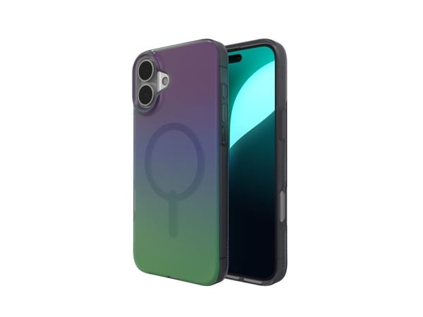 ZAGG Milan Snap - Bagsidecover til mobiltelefon - MagSafe-kompatibilitet - grafen - ravn fjeder - for Apple iPhone 16 Plus