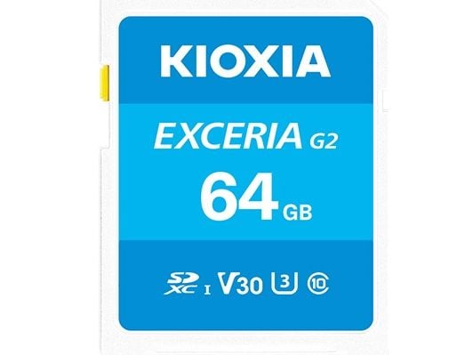 Kioxia LNEX2L064GG4, 64 GB, MicroSDXC, klasse 10, UHS-I, 100 MB/s, 50 MB/s