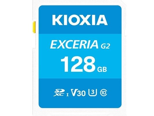 Kioxia LNEX2L128GG4, 128 GB, MicroSDXC, klasse 10, UHS-I, 100 MB/s, 50 MB/s