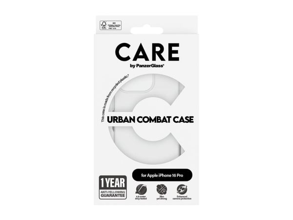 SAFE. by PanzerGlass - Baksidedeksel for mobiltelefon - polykarbonat, termoplast-polyuretan (TPU) - blank - for Apple iPhone 16 Pro