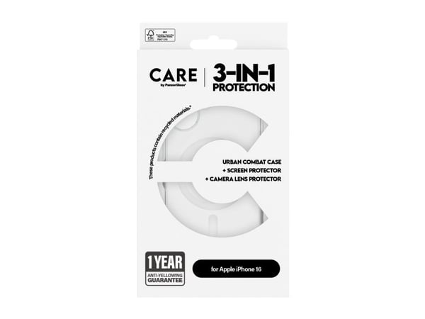 PanzerGlass CARE by ® Flagship 3-i-1 Pakke iPhone 16