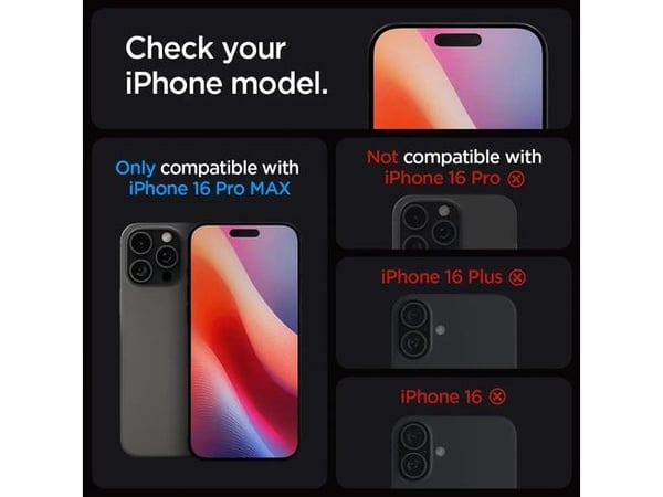 Spigen GLAS.tR Slim HD - Skärmskydd - glas - för Apple iPhone 16 Pro Max