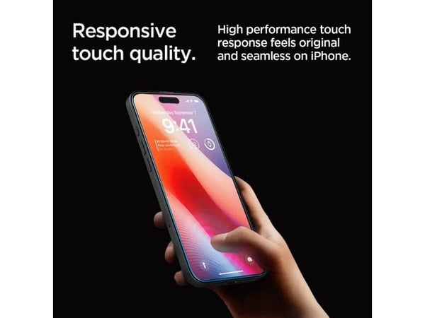 Spigen GLAS.tR Slim HD - Skärmskydd - glas - för Apple iPhone 16 Pro Max