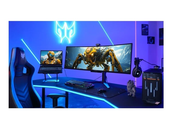 Acer Predator X49 Xbmipphuzx - X-Series - OLED-skjerm - gaming - kurvet - 49" - 5120 x 1440 Dual Quad HD @ 240 Hz - 1000 cd/m² - DisplayHDR 400 Tru...