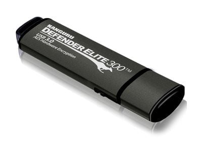 Kanguru Encrypted Defender Elite300 - USB-flashstasjon - kryptert - FIPS 140-2 Level 2 - 512 GB - USB 3.2 Gen 1 - svart - TAA-samsvar Kanguru Encrypted Defender Elite300 - USB-flashstasjon - kryptert - FIPS 140-2 Level 2 - 512 GB - USB 3.2 Gen 1 - svart - TAA-samsvar