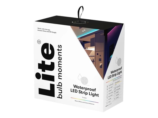 Lite Bulb Moments - Lysstripe - LED - 13,6 W (120 W ekvivalent) - Klasse G - varmt hvitt lys - 5 m