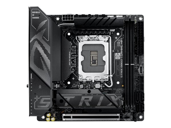 ASUS ROG STRIX B860-I GAMING WIFI - Hovedkort - mini-ITX - LGA1851-sokkel - B860 Chipset - USB4, USB 3.2 Gen 2, USB-C 3.2 Gen 2x2, USB 3.2 Gen 1 - ...