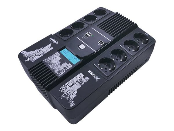 INFOSEC Zen-X 1000 - UPS - AC 220/230/240 V - 600 watt - 1000 VA - enkeltfase - USB - utgangskontakter: 8