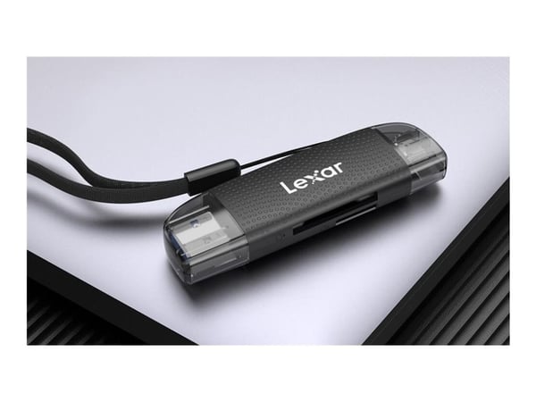 Lexar - Kortleser (microSD, microSDHC, microSDXC, microSD UHS-I) - USB 2.0