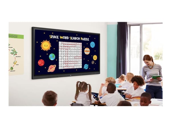 LG CreateBoard 75TR3DK-B - 75" Diagonalklasse TR3DK Series LED-bakgrunnsbelyst LCD-skjerm - utdanning / næringsliv - med pekeskjerm (multiberørings...