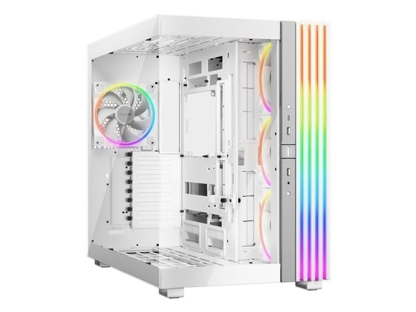 be quiet! Light Base 900 FX - FT - utvidet ATX (E-ATX) - sidepanel med vindu (glass) - ingen strømforsyning (ATX / PS/2) - hvit - USB/lyd