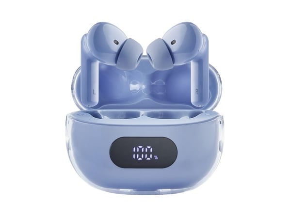 Intenso T310AE - True wireless-hodetelefoner med mikrofon - i øret - Bluetooth - aktiv støydemping - blå