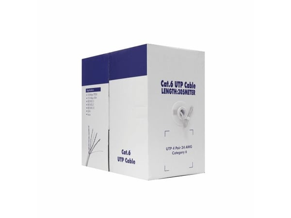 SBOX UTP-CAT6-305, 305 m, Cat6, U/UTP (UTP), RJ-45, RJ-45, harmaa