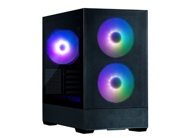Zalman P30 Air - MT - micro ATX - sidepanel med vindu (herdet glass) - ingen strømforsyning - svart - USB/lyd