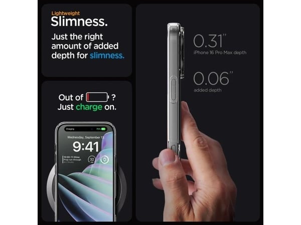 Spigen Liquid Crystal MagFit, Suojus, Apple, iPhone 16 Pro, 16 cm (6.3"), Läpinäkyvä