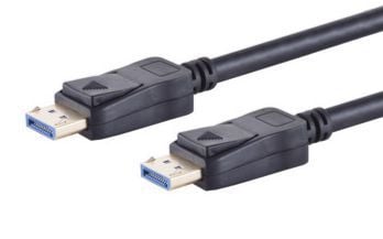 MicroConnect - DisplayPort-kabel - DisplayPort (hann) låst til DisplayPort (hann) låst - DisplayPort 2.0 - 1 m - 8K 60Hz støtte - svart