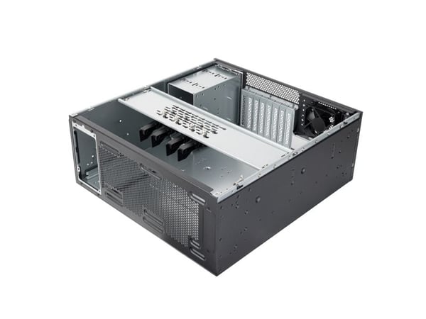 SilverStone RM46-502-I - Rackmonterbar 4U - SSI EEB - ingen strømforsyning (ATX / PS/2) - svart - USB