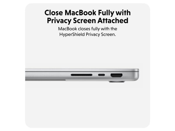 HYPER HyperShield Magnetic Privacy, 34,5 cm (13.6"), Laptop, Rammeløst skjermfilter, 3H, Antimikrobiell, Antireflekterende, Privatliv, 24 g